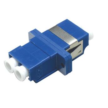 ADA-LCDPXBLUE Fiberworks AS  Adapter SM LC-DPX Blue With flange, metall clip, Zr. sleeve